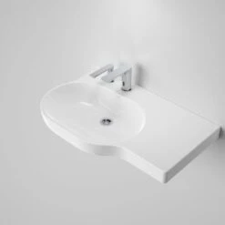 OPAL Wall Basin 720mm Right Hand Shelf | CAROMA -HERA BATHWARE opal wall basin 720mm right hand shelf caroma2 tap hole lhbasincaroma 283025