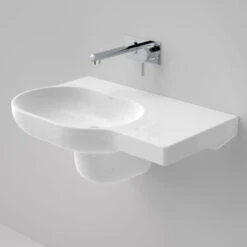 OPAL Wall Basin 720mm Right Hand Shelf | CAROMA