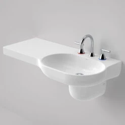 OPAL Wall Basin 920mm Left Hand Shelf | CAROMA 6 OPAL Wall Basin 920mm Left Hand Shelf | CAROMA -HERA BATHWARE opal wall basin 920mm left hand shelf caroma3 tap holebasincaroma 108317