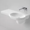 OPAL Wall Basin 920mm Left Hand Shelf | CAROMA