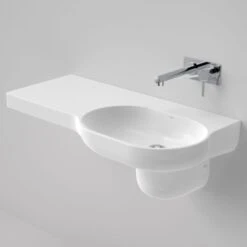 OPAL Wall Basin 920mm Left Hand Shelf | CAROMA