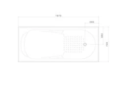 ORIGIN 1525/1675mm Drop In Bath 9 ORIGIN 1525/1675mm Drop In Bath -HERA BATHWARE origin 15251675mm drop in bath1700mmbathtubstylus 143959