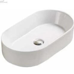 Oval Ultra Slim Above-Counter Basin 525*300*115