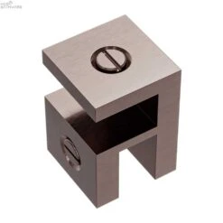 OVER-PANEL GLASS TO GLASS FITTING 10MM GLASS -HERA BATHWARE over panel glass to glass fitting 10mm glassbrushed bronzefitting kitsnero tapware 101721