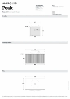 Peak Vanity 1200mm -HERA BATHWARE peak vanity 1200mmcenter bowlsymphony topvanitiesmarquis 944353