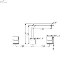 PEARL Basin Mixer Set 5 PEARL Basin Mixer Set -HERA BATHWARE pearl basin mixer setgun metalbasin mixernero tapware 146419