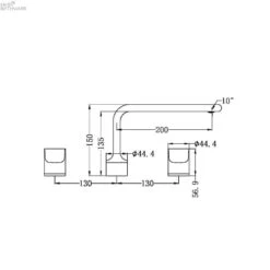 PEARL Bath Set -HERA BATHWARE pearl bath setgun metalbath spoutnero tapware 973888