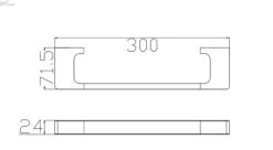 PEARL Hand Towel Rail 7 PEARL Hand Towel Rail -HERA BATHWARE pearl hand towel railgun metalhand towel railnero tapware 544729