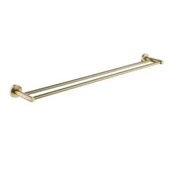 Pentro Brushed Yellow Gold Double Towel Rail 900mm(Cuttable)
