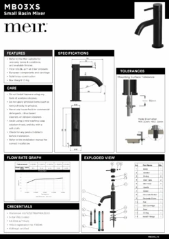 Piccola Small Basin Mixer Tap | Meir 37 Piccola Small Basin Mixer Tap | Meir -HERA BATHWARE piccola small basin mixer tap meirgun metaltapwaremeir 222497