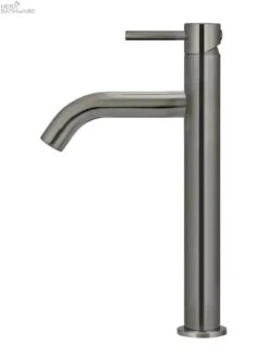 Piccola Tall Basin Mixer Tap With 130mm Spout | Meir -HERA BATHWARE piccola tall basin mixer tap with 130mm spout meirchampagnetapwaremeir 229744