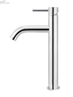 Piccola Tall Basin Mixer Tap With 130mm Spout | Meir -HERA BATHWARE piccola tall basin mixer tap with 130mm spout meirchrometapwaremeir 285745