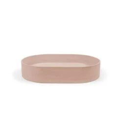 Pill Basin - Surface Mount -HERA BATHWARE pill basin surface mountblush pinkabove counter basinnood co 323835
