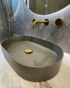 Pill Basin - Surface Mount -HERA BATHWARE pill basin surface mountlilacabove counter basinnood co 212750