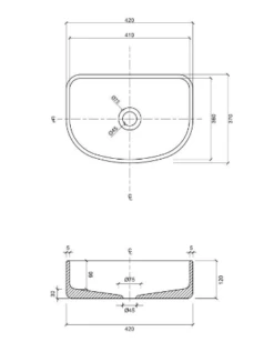 Piper Fluted Arch Above Counter Basin | Eight Quarter | EQFL -HERA BATHWARE piper fluted arch above counter basin eight quarter eqflmatte whiteabove counter basineight quarter 437931