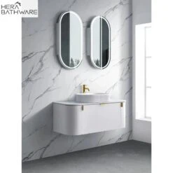 Plateau 1500mm Wall Hung Vanity | Double Bowls -HERA BATHWARE plateau 1500mm wall hung vanity double bowlscabinet onlymatte whitevanitiessunny group 800907