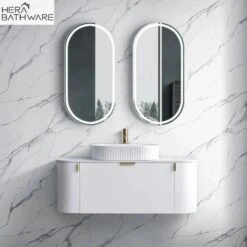 Plateau 1500mm Wall Hung Vanity | Double Bowls -HERA BATHWARE plateau 1500mm wall hung vanity double bowlscabinet onlyprime oakvanitiessunny group 484784
