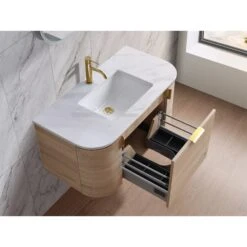 Plateau 900mm Wall Hung Vanity 13 Plateau 900mm Wall Hung Vanity -HERA BATHWARE plateau 900mm wall hung vanitycabinet onlymatte whitevanitiessunny group 104884