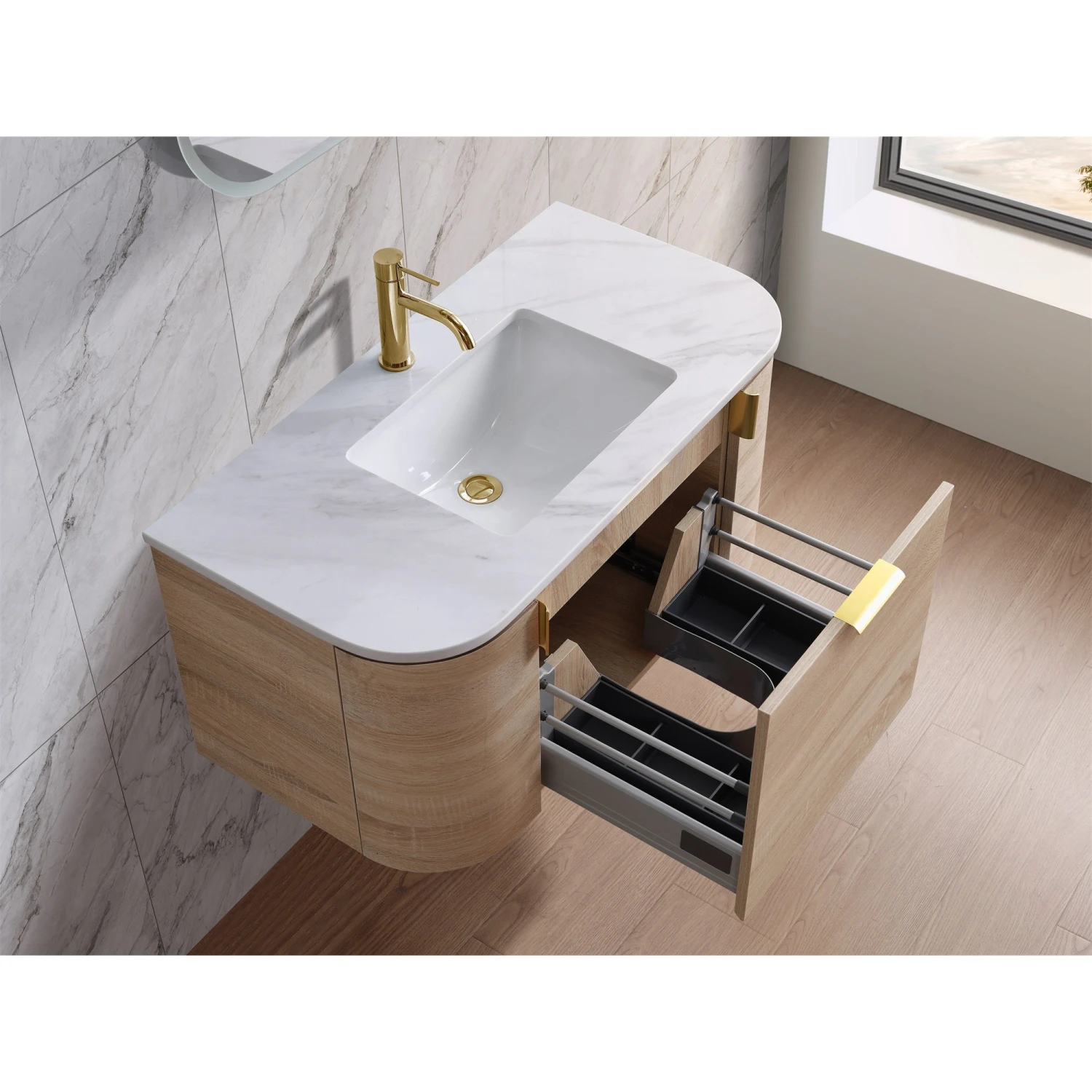 Plateau 900mm Wall Hung Vanity 7 Plateau 900mm Wall Hung Vanity - Image 7