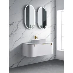 Plateau 900mm Wall Hung Vanity 9 Plateau 900mm Wall Hung Vanity -HERA BATHWARE plateau 900mm wall hung vanitycabinet onlymatte whitevanitiessunny group 115357