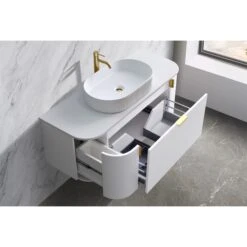 Plateau 900mm Wall Hung Vanity 11 Plateau 900mm Wall Hung Vanity -HERA BATHWARE plateau 900mm wall hung vanitycabinet onlymatte whitevanitiessunny group 474732