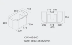 Plateau 900mm Wall Hung Vanity 10 Plateau 900mm Wall Hung Vanity -HERA BATHWARE plateau 900mm wall hung vanitycabinet onlymatte whitevanitiessunny group 506355