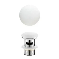 Pop Up Waste - Non Overflow 21 Pop Up Waste - Non Overflow -HERA BATHWARE pop up waste non overflowoverflowmatte whitepop up wastekdk bathware 156535