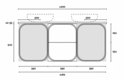 Port | 1200mm Wall Hung Vanity -HERA BATHWARE port 1200mm wall hung vanitycenter bowlcaesarstonedekton above countervanitiesmarquis 603059