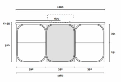 Port | 1200mm Wall Hung Vanity -HERA BATHWARE port 1200mm wall hung vanitycenter bowlcaesarstonedekton above countervanitiesmarquis 701025