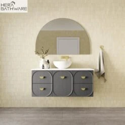 Port | 900mm Wall Hung Vanity -HERA BATHWARE port 900mm wall hung vanitycenter bowlcaesarstonedekton above countervanitiesmarquis 557497