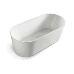 Prato Oval Shape Free Standing Bathtub - Matte White