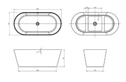 Prato Plus Free Standing Bathtub - Gloss White 12 Prato Plus Free Standing Bathtub - Gloss White -HERA BATHWARE prato plus free standing bathtub gloss whitegloss white1520mmbathtubbnk 689741