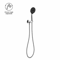 Project Round Shower On Bracket 4 Star | Nero -HERA BATHWARE project round shower on bracket 4 star nerochromehand showernero tapware 620048