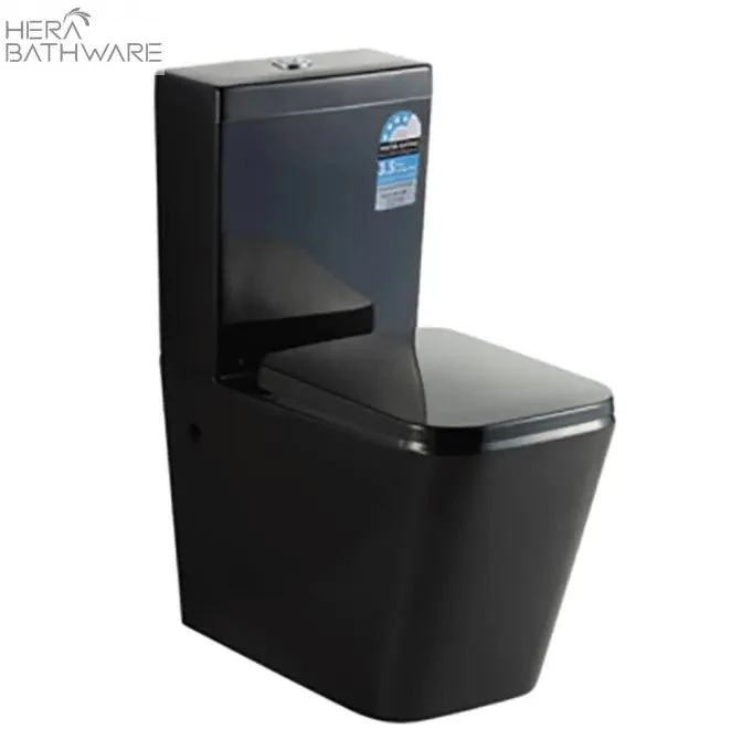 Qubist Box Rim Toilet Suite - Gloss Black Toliet Suite 1 Qubist Box Rim Toilet Suite - Gloss Black Toliet Suite