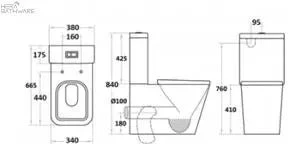 Qubist Box Rim Toilet Suite - Gloss Black Toliet Suite 2 Qubist Box Rim Toilet Suite - Gloss Black Toliet Suite - Image 2
