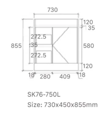 Quinn Free Standing Vanity With Drawers 900mm 4 Quinn Free Standing Vanity With Drawers 900mm - Image 4