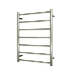Radiant Round Ladder Towel 7 Bars 600x800mm RTR01 (240V) | Radiant -HERA BATHWARE radiant round ladder towel 7 bars 600x800mm rtr01 240vbottom leftbrushed nickelheated towel railradiant 349857