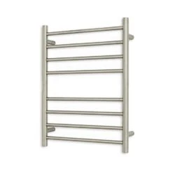 Radiant Round Ladder Towel 8 Bars 530x700mm RTR530 (240V) | Radiant -HERA BATHWARE radiant round ladder towel 8 bars 530x700mm rtr530 240v radiantbottom leftcool brushed nickelheated towel railradiant 283285