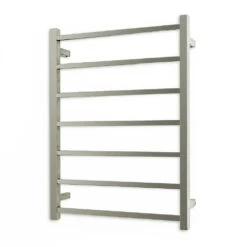 Radiant Square Ladder Towel 7 Bars 600x800mm STR01 (240V) | Radiant -HERA BATHWARE radiant square ladder towel 7 bars 600x800mm str01 240v radiantbottom leftcool brushed nickelheated towel railradiant 906933