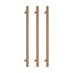 Radiant Vertical Single Heated Towel Bar (12v) - Brushed Bronze -HERA BATHWARE radiant vertical single heated towel bar 12v brushed bronzebrushed bronzeone vertical heated rail with hookheated towel railradiant 261333