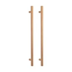 Radiant Vertical Single Heated Towel Bar (12v) - Brushed Copper -HERA BATHWARE radiant vertical single heated towel bar 12v brushed copperbrushed copperone vertical heated rail without hookheated towel railradiant 314184
