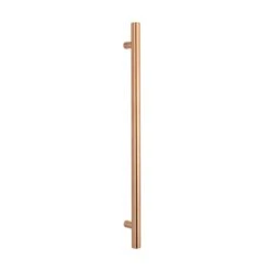 Radiant Vertical Single Heated Towel Bar (12v) - Brushed Copper -HERA BATHWARE radiant vertical single heated towel bar 12v brushed copperbrushed copperone vertical heated rail without hookheated towel railradiant 596092