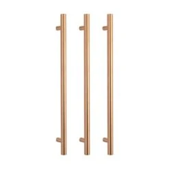 Radiant Vertical Single Heated Towel Bar (12v) - Brushed Copper -HERA BATHWARE radiant vertical single heated towel bar 12v brushed copperbrushed copperone vertical heated rail without hookheated towel railradiant 783888