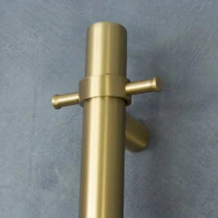 Radiant Vertical Single Heated Towel Bar (12v) - Brushed Gold 20 Radiant Vertical Single Heated Towel Bar (12v) - Brushed Gold -HERA BATHWARE radiant vertical single heated towel bar 12v brushed goldbrushed goldone vertical heated rail with hookheated towel railradiant 679877