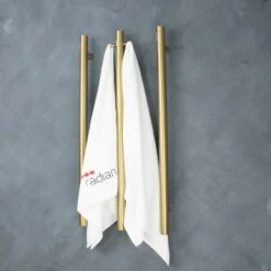 Radiant Vertical Single Heated Towel Bar (12v) - Brushed Gold