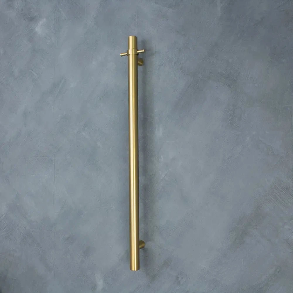 Radiant Vertical Single Heated Towel Bar (12v) - Brushed Gold 3 Radiant Vertical Single Heated Towel Bar (12v) - Brushed Gold - Image 3