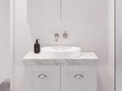 Radius Inset White Ceramic Basin 400mm