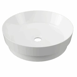 Radius Inset White Ceramic Basin 400mm -HERA BATHWARE radius inset white ceramic basin 400mmgloss whitetimberline 952131