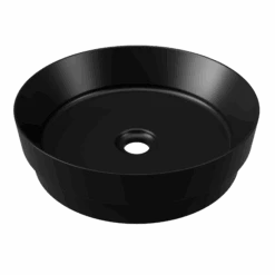 Radius Inset White Ceramic Basin 400mm -HERA BATHWARE radius inset white ceramic basin 400mmmatte blacktimberline 950879