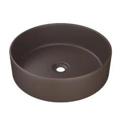 Radius Round Above Counter Basin -HERA BATHWARE radius round above counter basinmatte brownbasininspire bathware 368402